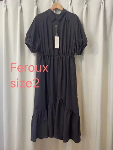Feroux 여성용 예쁜 퍼프 슬리브 플레어 원피스 2