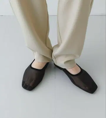 RODE SKO / 시어 플랫슈즈