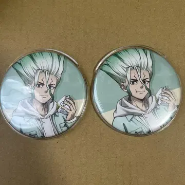 Dr. STONE 믹스 가든 BIG 매트 캔뱃지 이시가미 센쿠