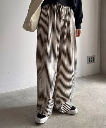 ARULLE 아룰 스트라이프 팬츠 이지 팬츠