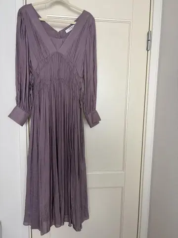Her lip to Side Bow Vintage Twill Dress