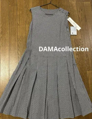 새상품 DAMAcollection 깅엄 체크 원피스 9