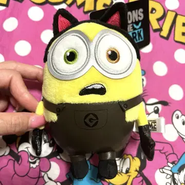 USJ 할로윈 밥 고양이 귀 봉제 인형 키체인