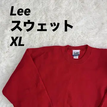 Lee 빨간색 크루넥 맨투맨
