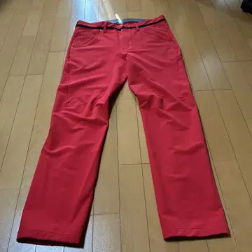 le coq sportif 레드 스트레이트 레그 팬츠
