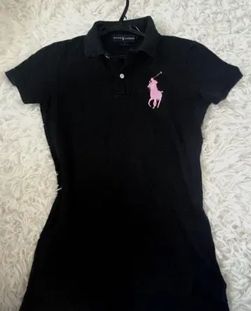 Ralph Lauren 블랙 피케 셔츠 S