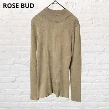 9907 ROSE BUD 로즈버드 리브 니트 스웨터 베이지 구제 의류