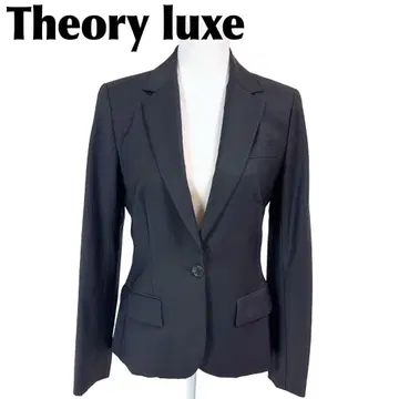 Theory luxe 테일러드 재킷 원버튼 42 무지 블랙
