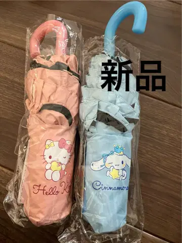 새상품 산리오 접이식 우산 헬로키티 시나모롤 50cm 우천 겸용