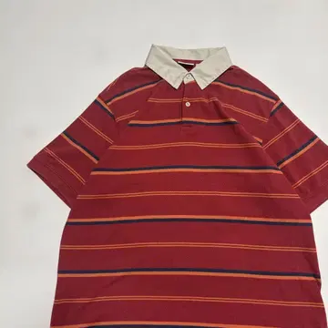 [새상품급] L.L.Bean 피케 셔츠 보더 L