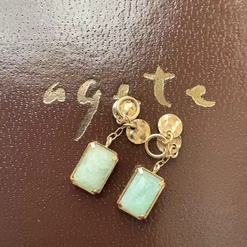 agate 아가트 아마조나이트 귀걸이 참