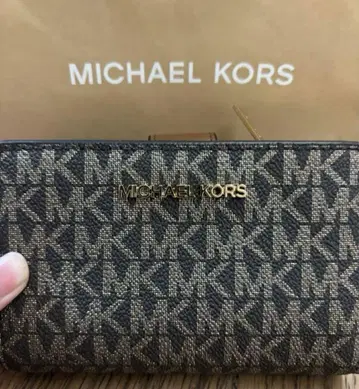 MICHAEL KORS 접이식 지갑 모노그램 디자인