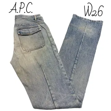 하자품 아페쎄 A.P.C. 버튼 플라이 핀턱 데님 W26