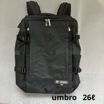 [ umbro ] 스퀘어 백팩 26L 블랙