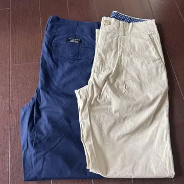 네이비 베이지 치노 팬츠 2세트