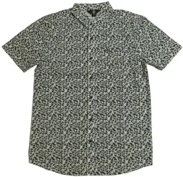 Volcom 볼컴 반팔 셔츠 L 사이즈 블랙 화이트