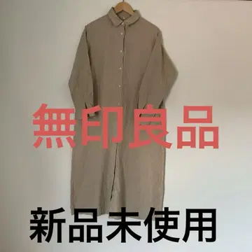 린넨 긴팔 셔츠 원피스 M 사이즈