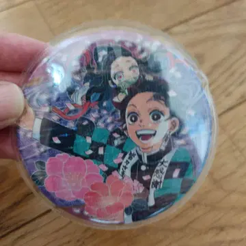 탄지로와 네즈코 캔뱃지 직경 7cm
