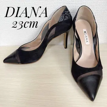 DIANA 다이애나 펌프스 시스루 레이스 블랙 23cm
