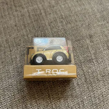 T-ROC 골드 미니카 투명 케이스 포함