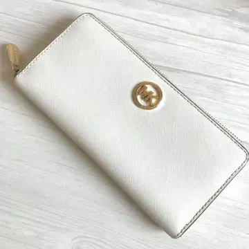 MICHAEL KORS 화이트 장지갑