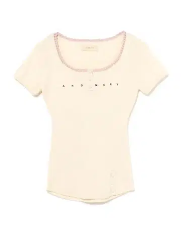 andmary Lacey mary logo tops ivory