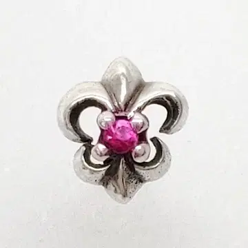 미사용 DEAL DESIGN 블레이드 릴리 스터드 미니 귀걸이 실버