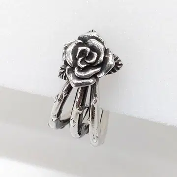 미사용 Viewlu 귀걸이 한쪽 실버 925 장미 GINYA