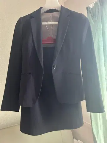 [ 셔츠 포함! ] 그레이 스커트 수트 화이트 셔츠 세트