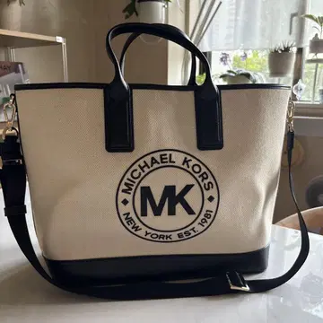 MICHAEL KORS 토트백 아이보리/블랙