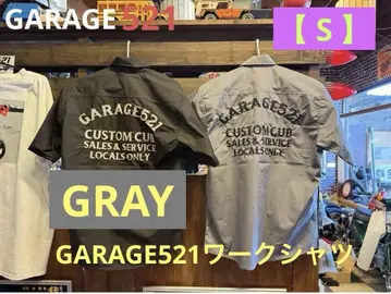 [ S ] [ 그레이 ] GARAGE521 워크 셔츠 체인 자수