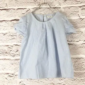 z2735: May Lretty 셔츠 튜닉 스트라이프 M