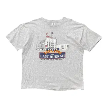 90년대 USA 제작 MLB 클리브랜드 스타디움 인디언즈 티셔츠
