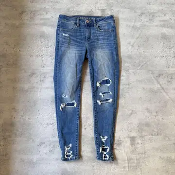 American Eagle 아메리칸 이글 y2k 데님 데미지