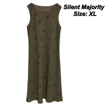 Silent Majority 슬리브리스 원피스 꽃무늬 XL 새상품급
