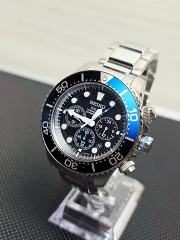 [ TM026 ] [새상품급] SEIKO 솔라 크로노그래프 다이버즈