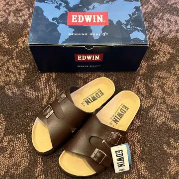 EDWIN 샌들 25.0cm EB1007 D.BROWN