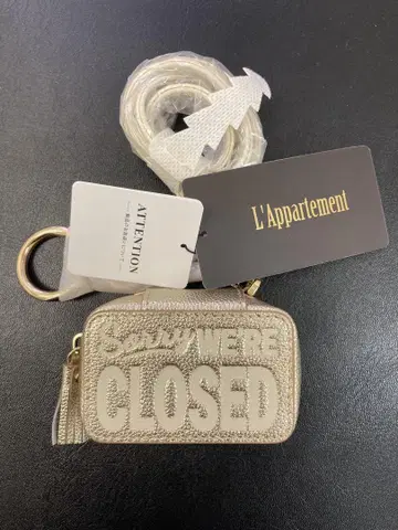 Good Grief Open/Closed AC 미니 파우치 골드