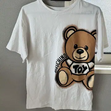 MOSCHINO 토이 베어 프린트 티셔츠