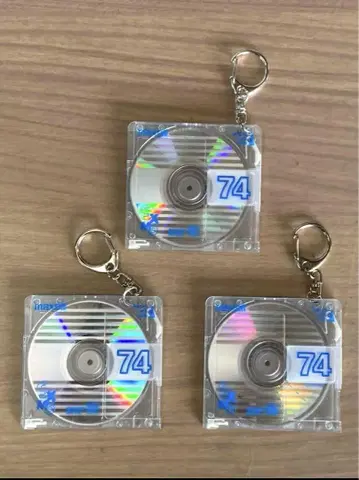 MD 디스크 키링 레트로 스타일 3개 1세트 쇼와