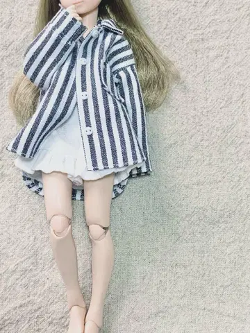 (89) 핸드메이드 22cm 인형 옷 빅 실루엣 셔츠 리카짱