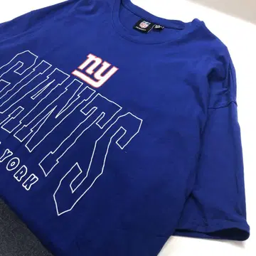 NFL 뉴욕 자이언츠 풋볼 반팔 티셔츠 블루 남성용 XL