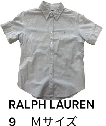 Ralph Lauren 반팔 버튼 다운 셔츠 9 M 사이즈 소매 커프스