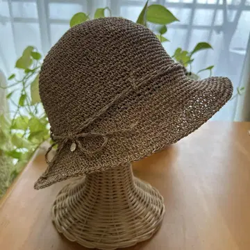 훌라 라피아풍 여름 모자
