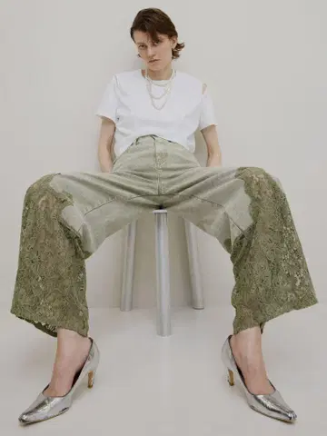 AmeriVINTAGE LACE DOCKING FADE DENIM 팬츠