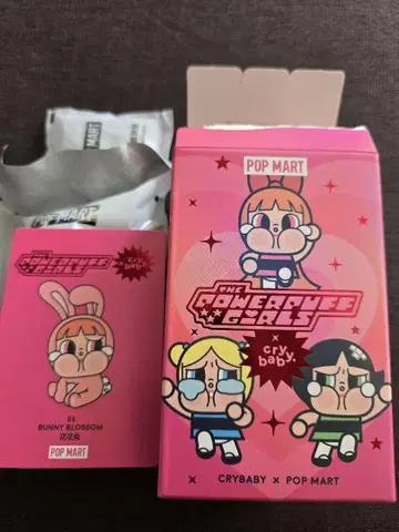 [내부 가방 미개봉] POPMART 파워퍼프걸 x crybaby