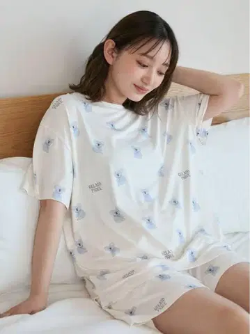 젤라또피케 접촉 냉감 코알라 패턴 T셔츠 숏팬츠