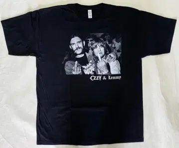 택에 얼룩: OZZY LEMMY 오지 & 레미 XL 사이즈 티셔츠 정품
