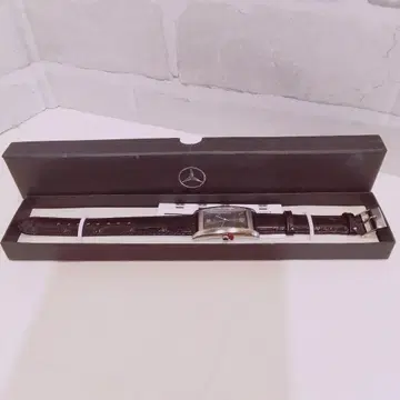 Mercedes-Benz 쿼츠 시계 블랙 가죽