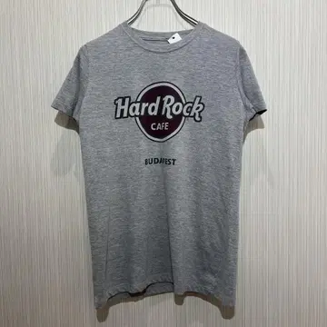 Hard Rock Cafe 티셔츠 S 그레이 헝가리 아메카지 Y2K